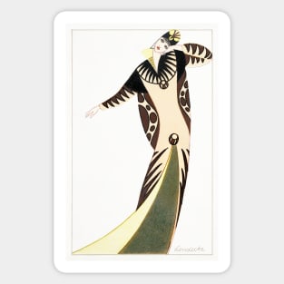 Woman in a long tubular dress (1912) Sticker